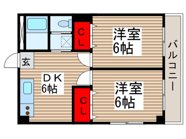 サンヒルズの物件間取画像